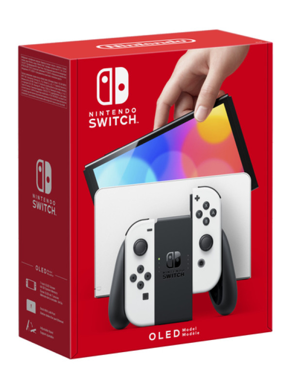 Nintendo Switch (modello Oled) Bianco, schermo 7 pollici - (NIN CONS SWITCH OLED EUR WHT 10007454)
