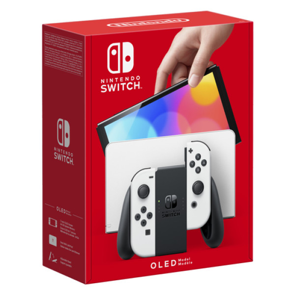 Nintendo Switch (modello Oled) Bianco, schermo 7 pollici - (NIN CONS SWITCH OLED EUR WHT 10007454)