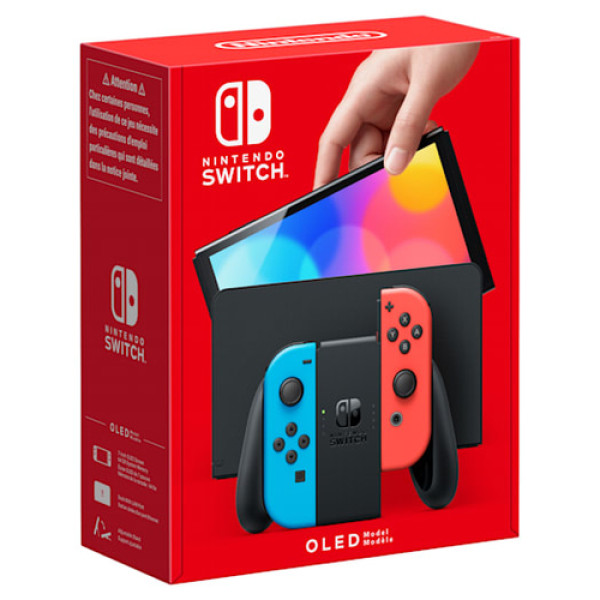 Nintendo Switch (modello Oled) Rosso neon/Blu neon, schermo 7 pollici - (NIN CONS SWITCH OLED EUR NB/NR 10007455)