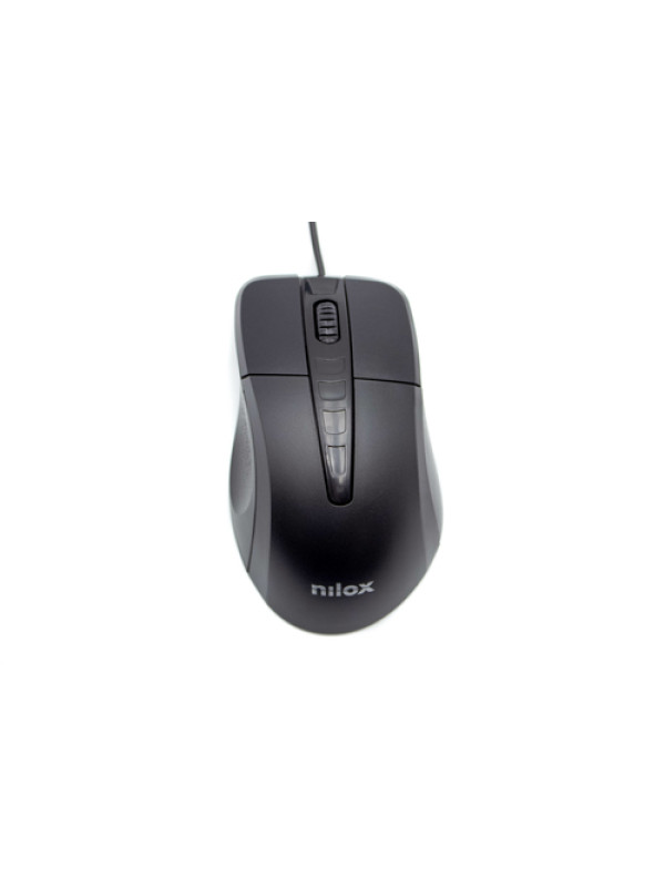 Nilox MOUSB1001 mouse Mano destra Ottico 1000 DPI - (NLX MOUSE USB 1000DPI BLK MOUSB1001)