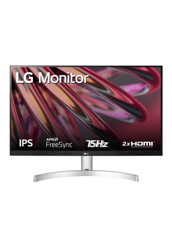LG 24MK600M-W Monitor Full HD 24" IPS 75Hz Silver - (LG 24MK600M-WB.AEU MONITOR 24 FHD WHT)